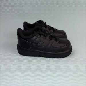 Nike Boys Air Force 1 LE DH2926-001 Black Running Shoes Sneakers Size 6C